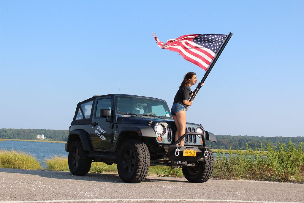 Jeep Beach American Flag Hoodie T-Shirt: Show Your Adventurous Spirit and Patriotism