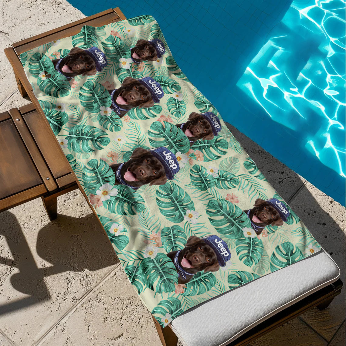 Personalized Jeep Dog Paw Beach Towel Supler Store