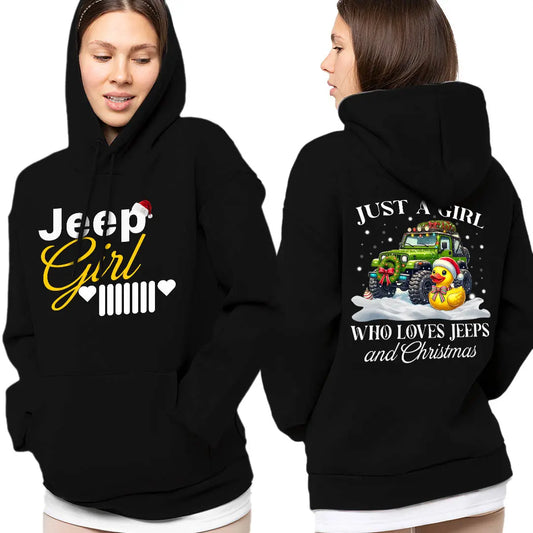 Jeep Christmas Gifts Jeep Girl Pocket Hoodie Supler Store