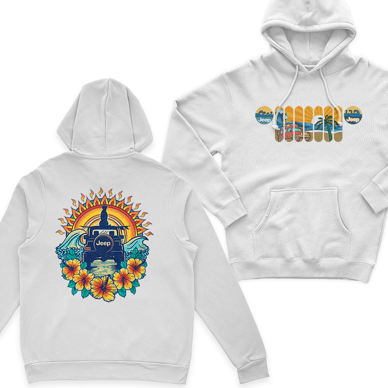 Jeep Beach Dog Sunset Hoodie T-Shirt Supler Store