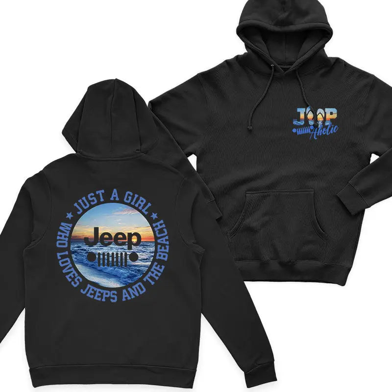 Just a Girl Who Loves Jeeps and The Beach T-Shirt Supler Store
