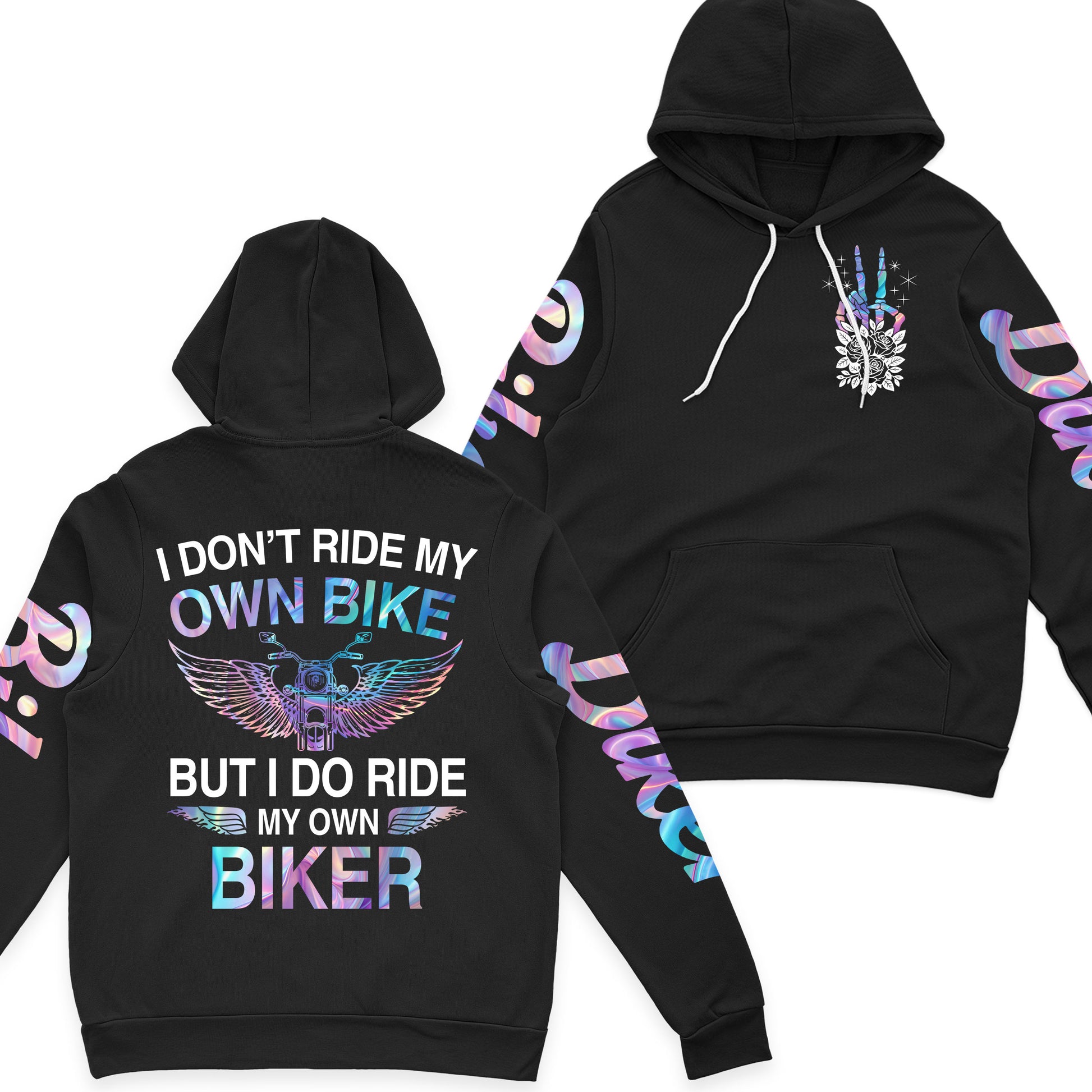 I Don't Ride My Own Bike But I Do Ride My Own Biker Funny Fleece Zip Hoodie Supler Store
