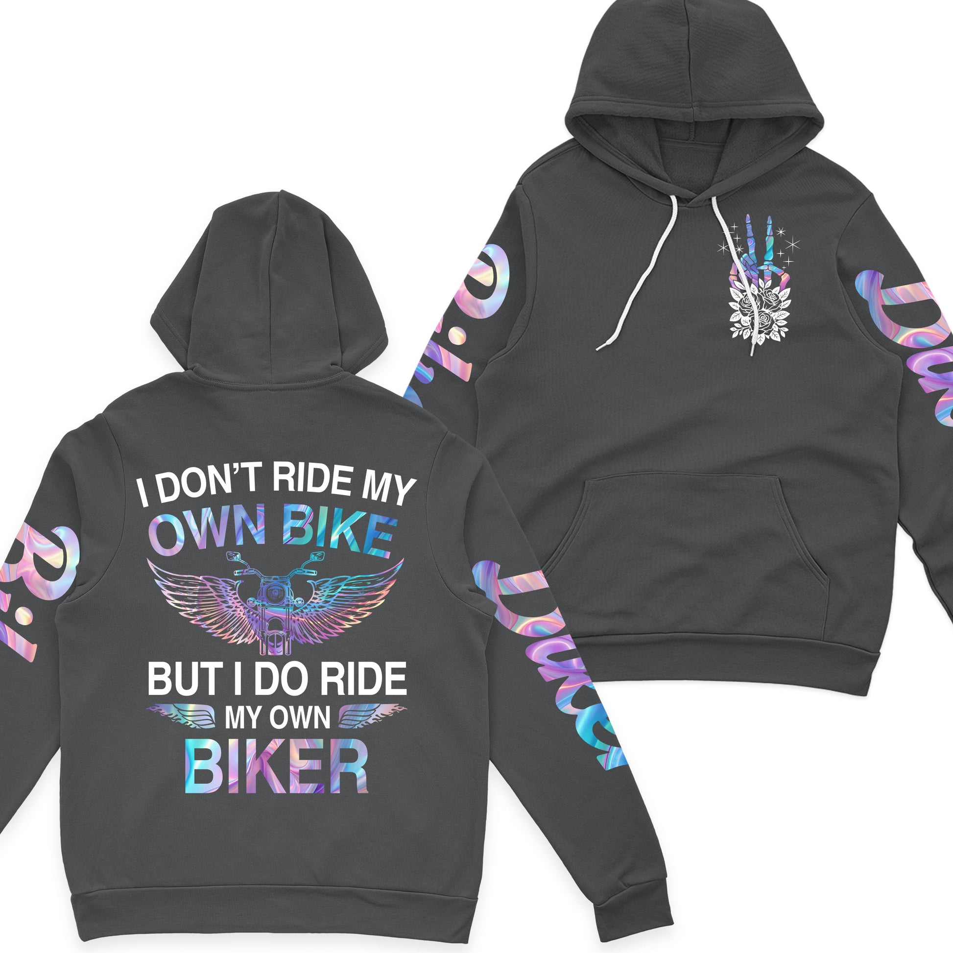 I Don't Ride My Own Bike But I Do Ride My Own Biker Funny Fleece Zip Hoodie Supler Store