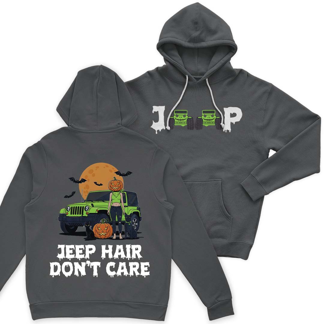 Jeep Hair Don't Care Spooky Halloween T-Shirt Hoodie Supler Store