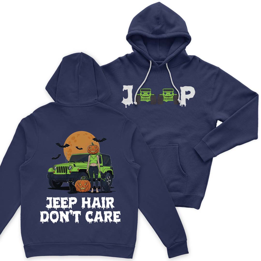 Jeep Hair Don't Care Spooky Halloween T-Shirt Hoodie Supler Store