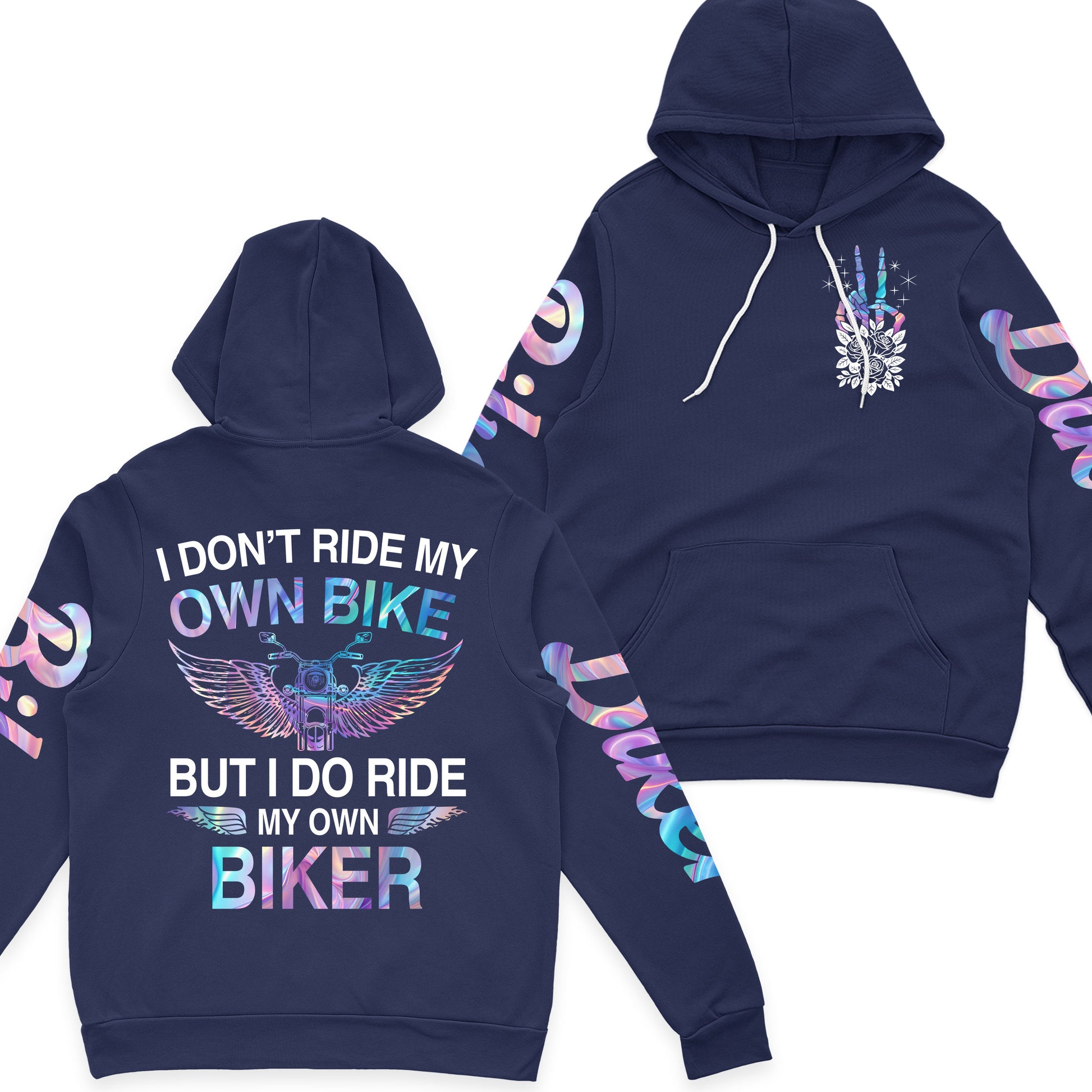 I Don't Ride My Own Bike But I Do Ride My Own Biker Funny Fleece Zip Hoodie Supler Store
