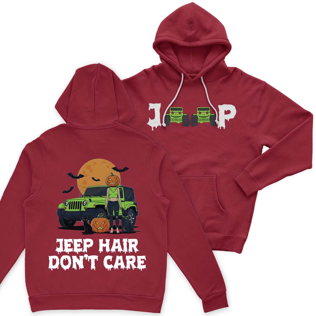 Jeep Hair Don't Care Spooky Halloween T-Shirt Hoodie Supler Store