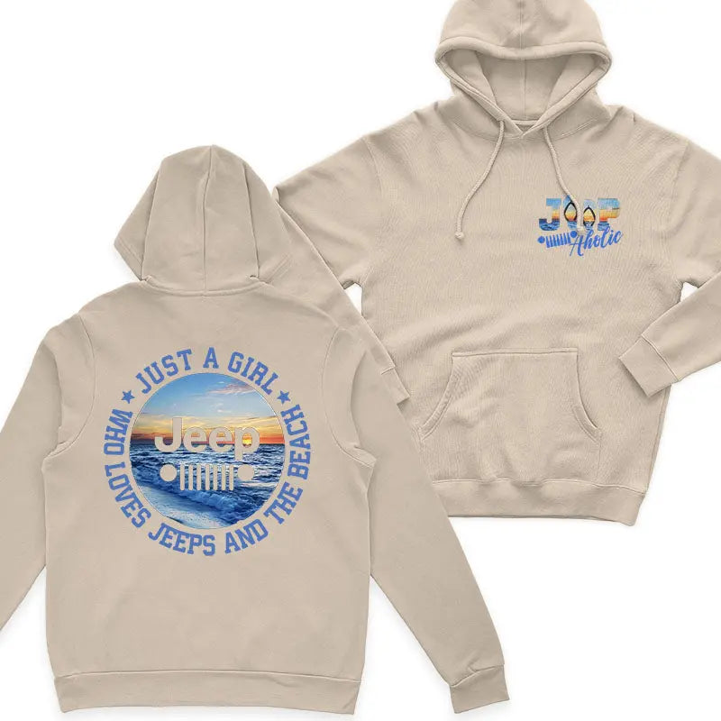 Just a Girl Who Loves Jeeps and The Beach T-Shirt Supler Store
