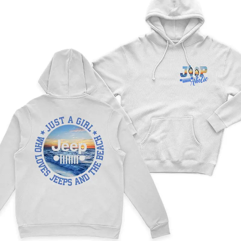 Just a Girl Who Loves Jeeps and The Beach T-Shirt Supler Store