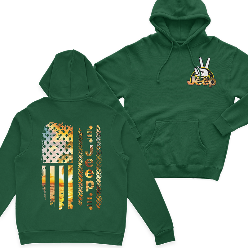Jeep Beach American Flag Hoodie T-Shirt Supler Store