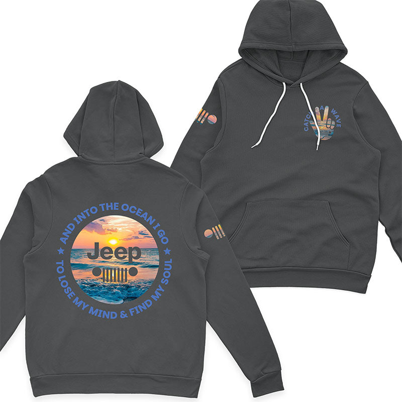 Jeep And Into The Ocean I Go T-Shirt Hoodie