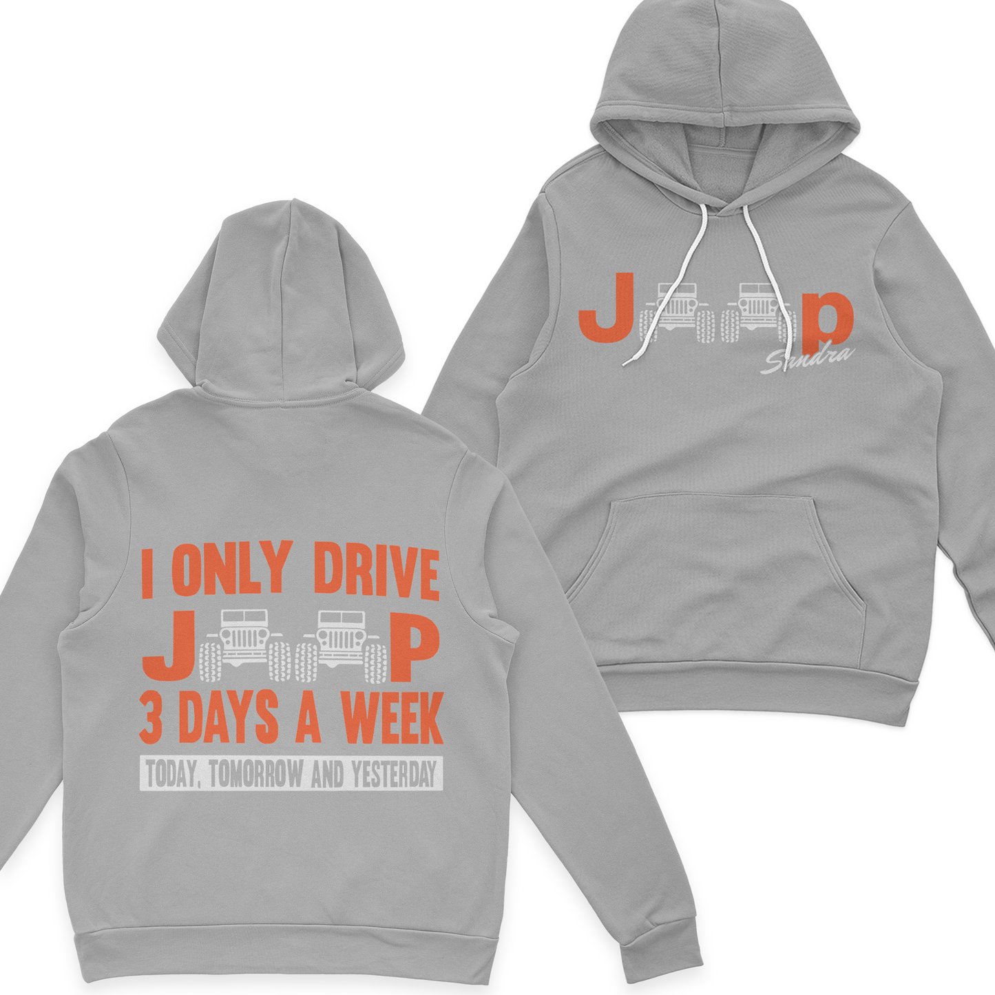 Personalized I Only Drive Jeep 3 Days A Week T-Shirt Hoodie
