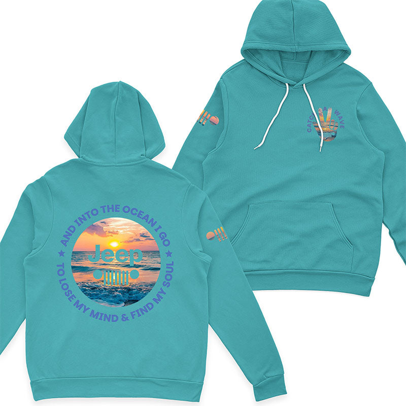 Jeep And Into The Ocean I Go T-Shirt Hoodie