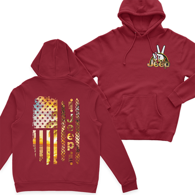 Jeep Beach American Flag Hoodie T-Shirt Supler Store
