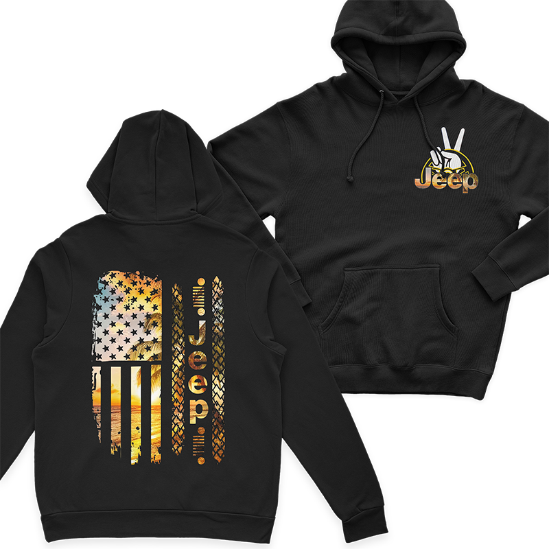 Jeep Beach American Flag Hoodie T-Shirt Supler Store