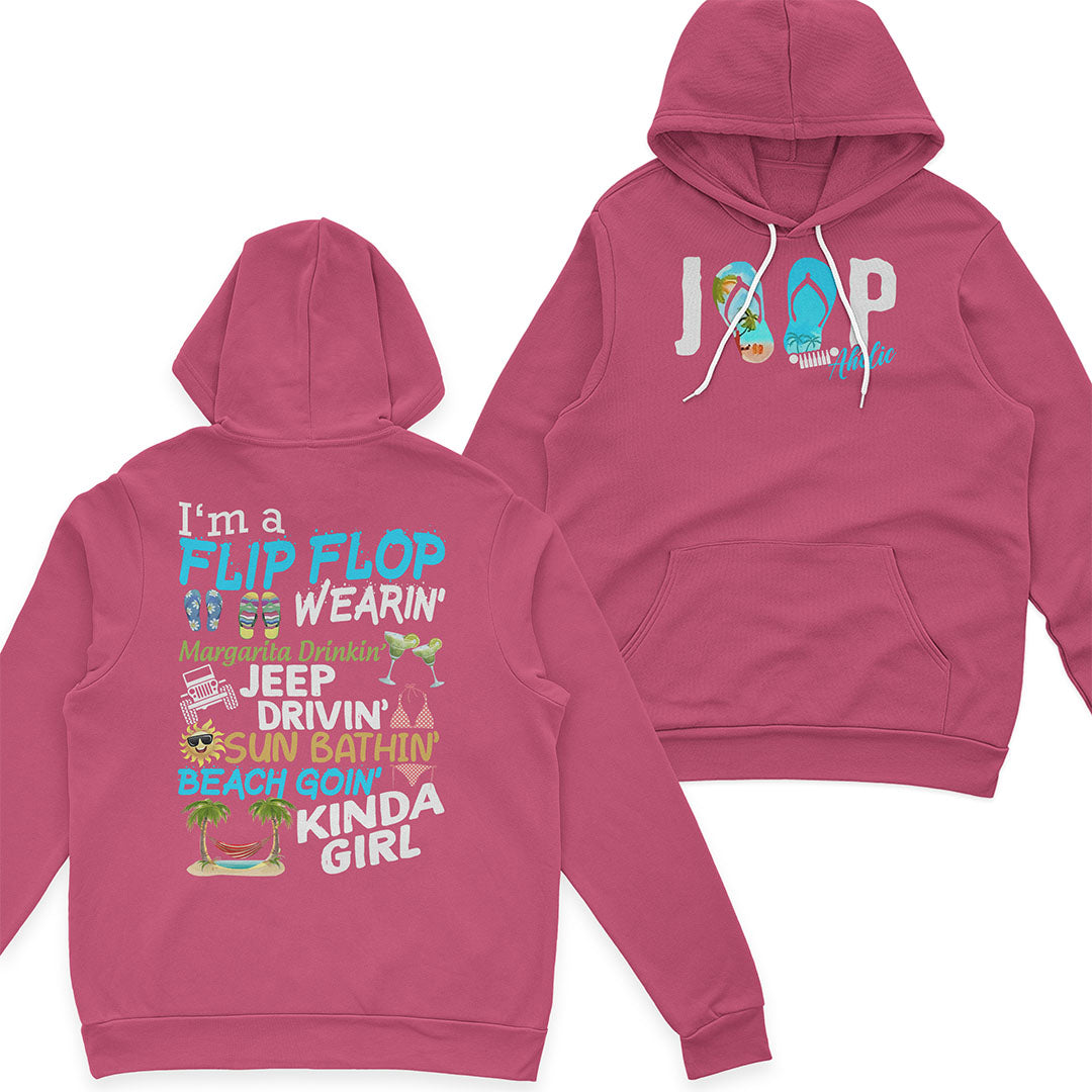 I'm A Flip Flop Margarita Jeep Drivin' Kinda Girl T-Shirt Hoodie Supler Store