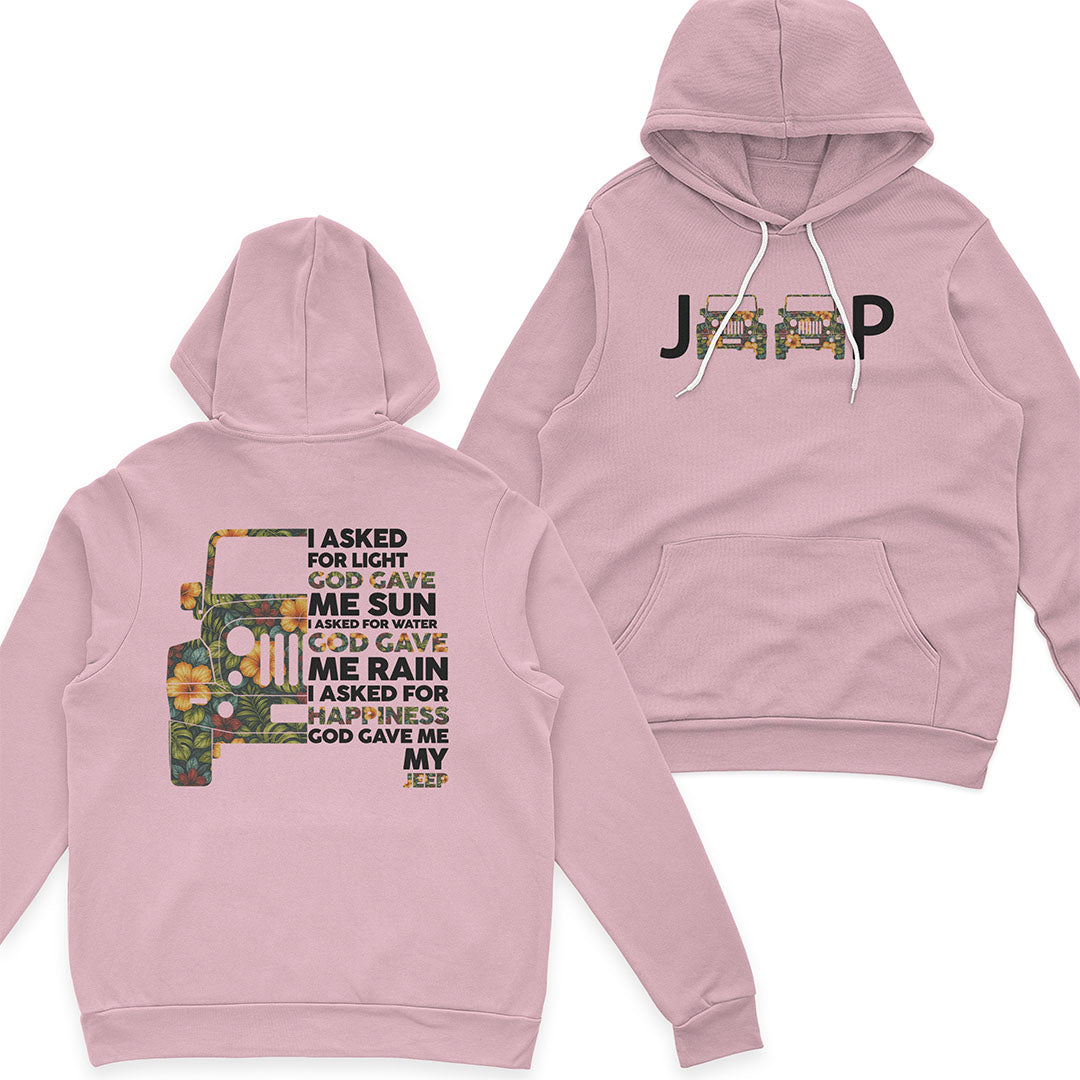 Jeep I Asked God For Happiness T-Shirt Hoodie Supler Store