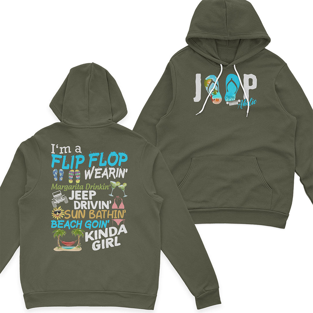 I'm A Flip Flop Margarita Jeep Drivin' Kinda Girl T-Shirt Hoodie Supler Store