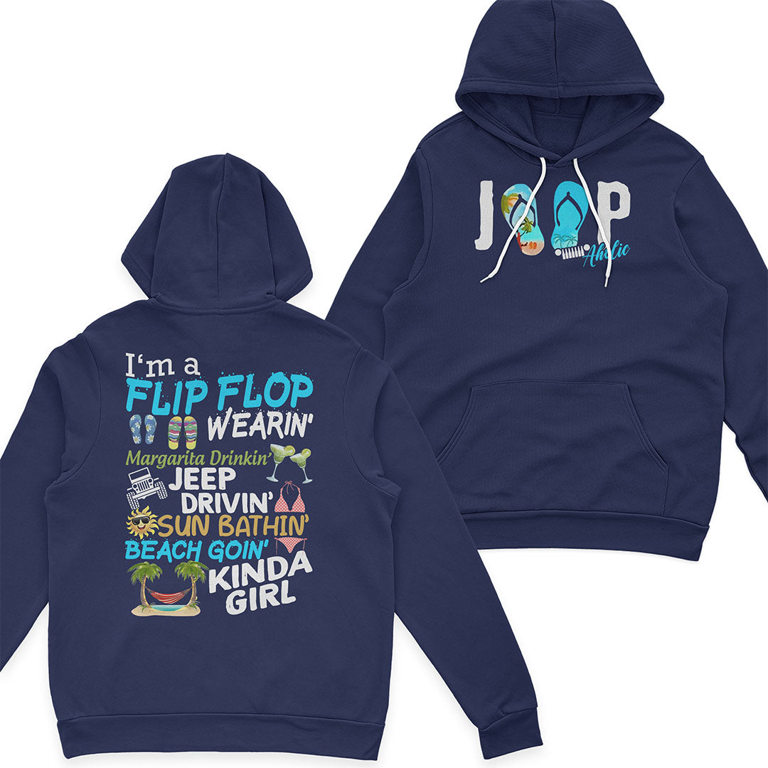 I'm A Flip Flop Margarita Jeep Drivin' Kinda Girl T-Shirt Hoodie Supler Store