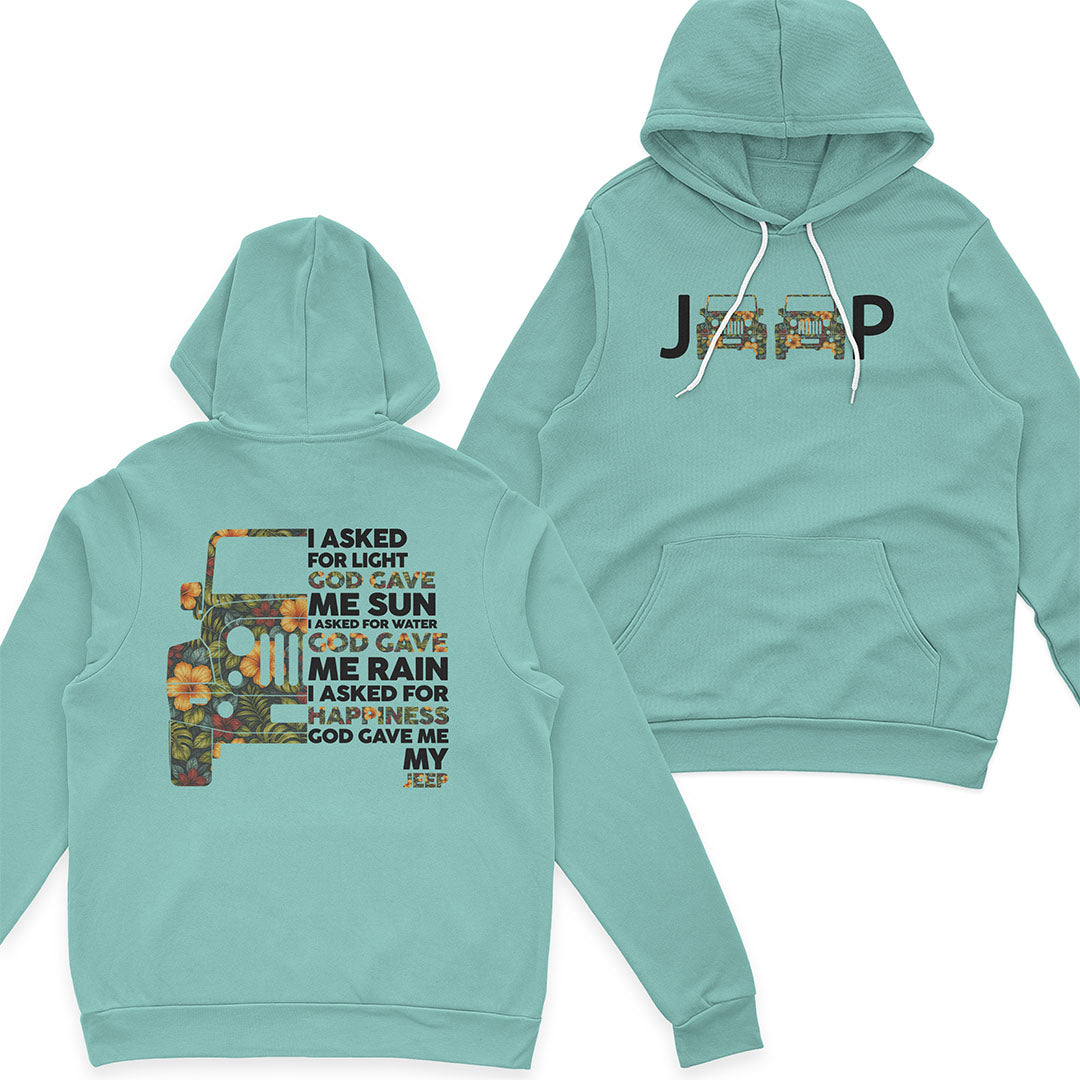 Jeep I Asked God For Happiness T-Shirt Hoodie Supler Store