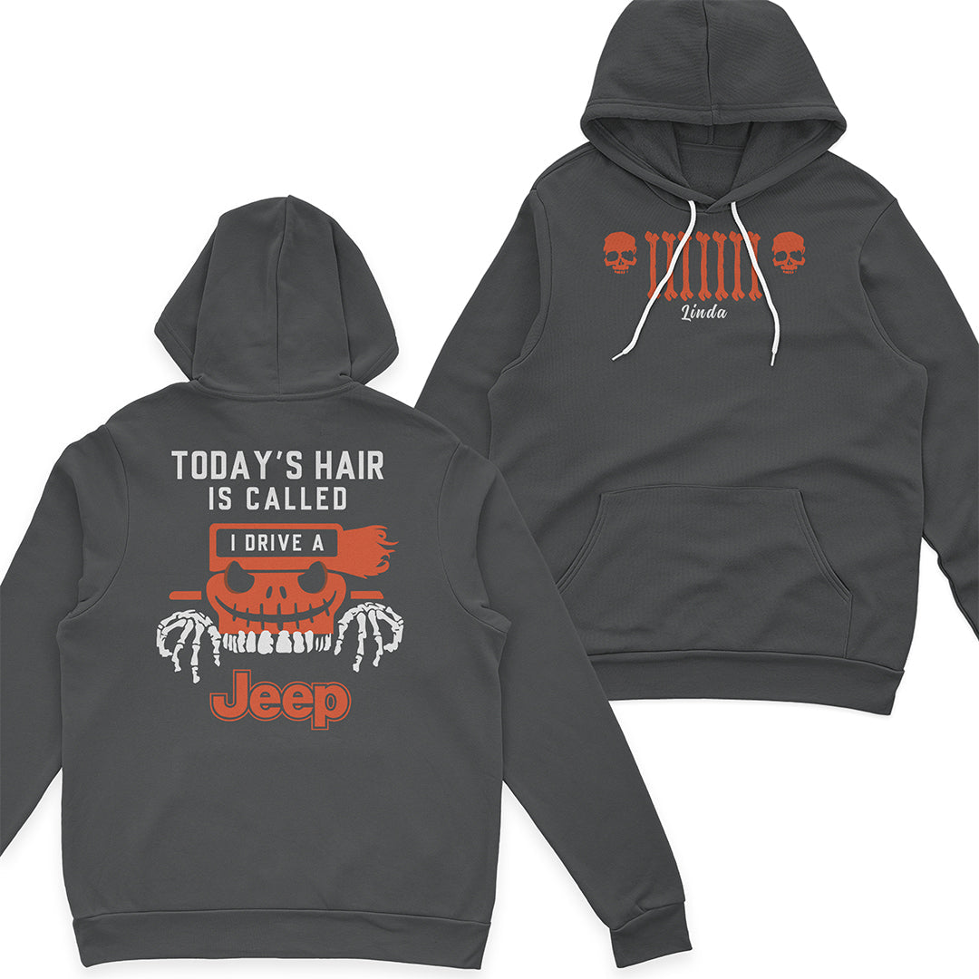 Personalized Halloween Jeep Today's Hair Is Called T-Shirt Hoodie Supler Store