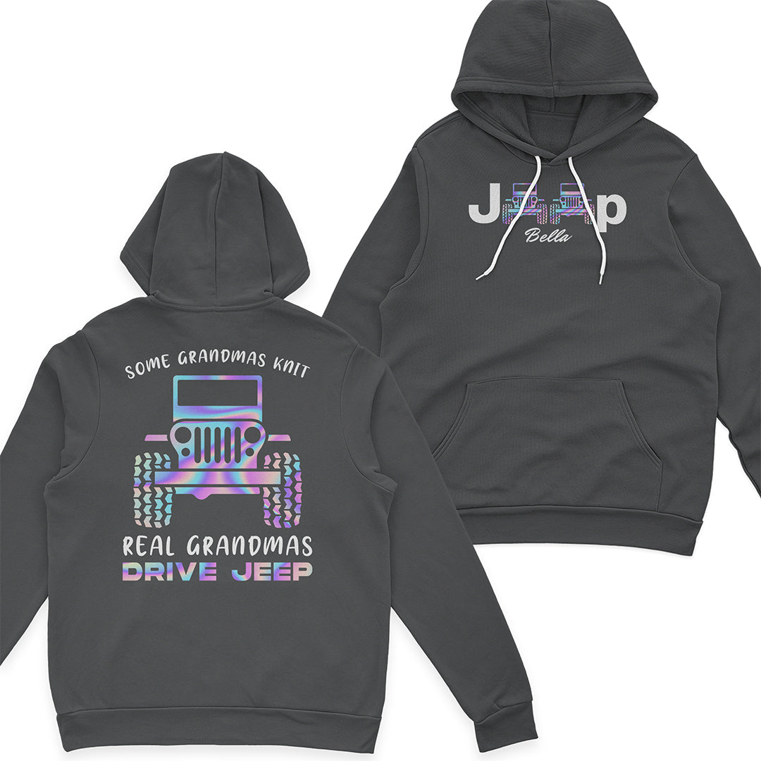 Personalized Real Grandmas Drive Jeep T-Shirt Hoodie Supler Store
