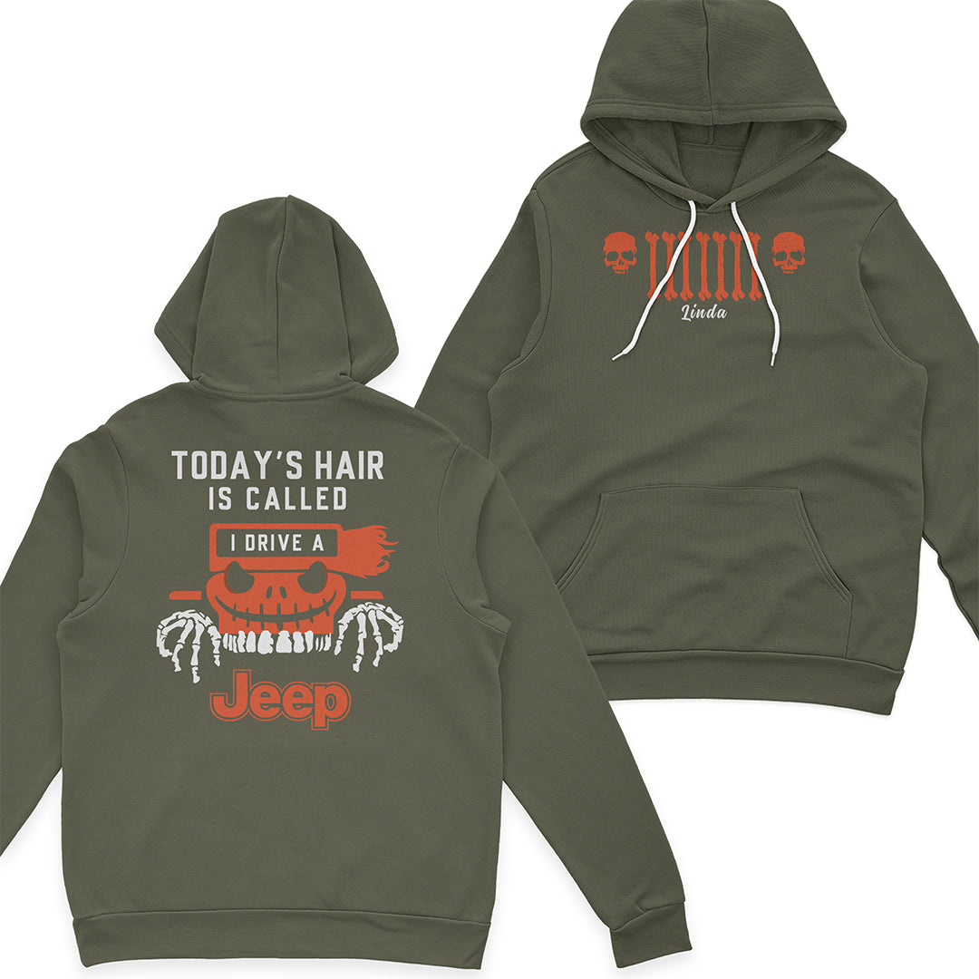 Personalized Halloween Jeep Today's Hair Is Called T-Shirt Hoodie Supler Store