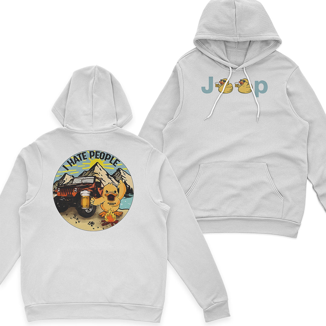 Jeep Duck I Hate People Beeraholic T-Shirt Hoodie Supler Store