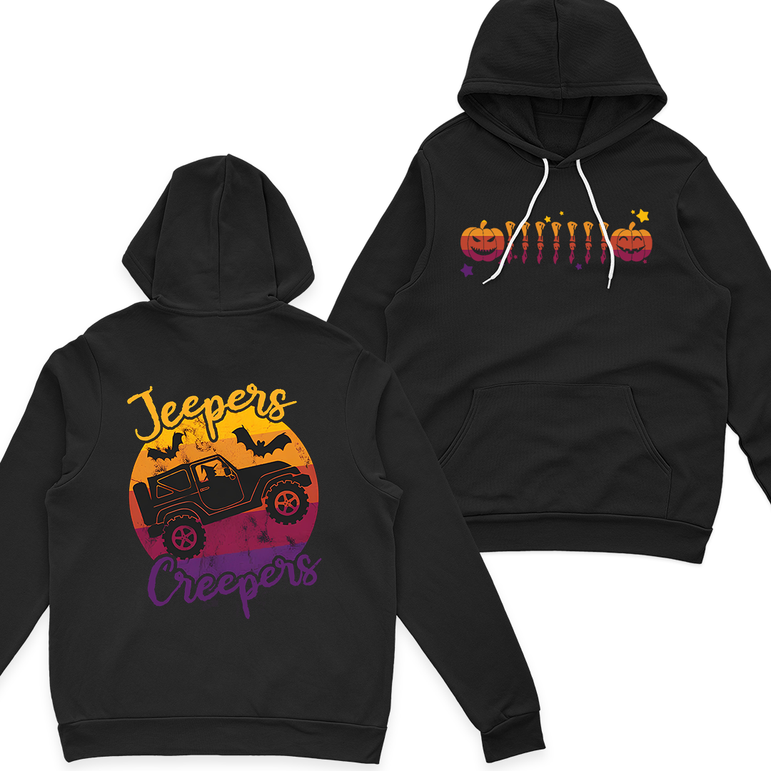 Jeepers Creepers Halloween Witch Pumpkin Grille T-Shirt Hoodie