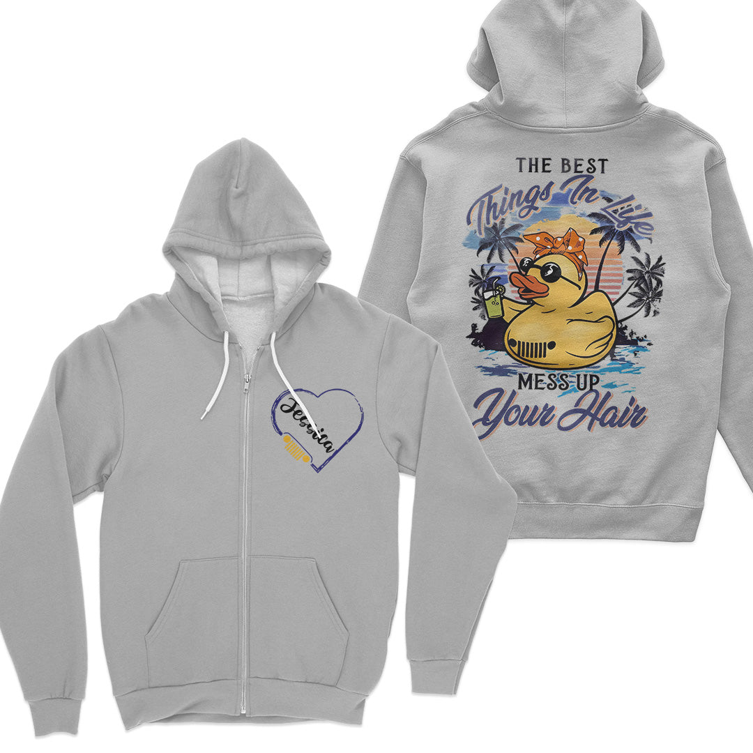 Personalized Jeep The Best Things In Life Quarter Zip Sweatshirt Supler Store