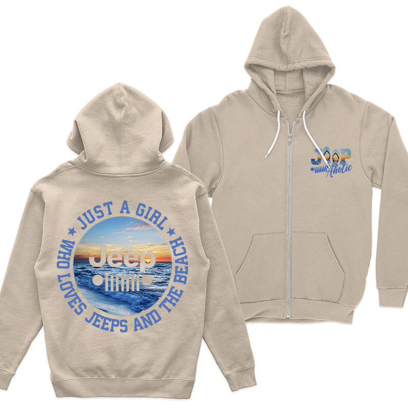 Just a Girl Who Loves Jeeps and The Beach Tank Top Supler Store