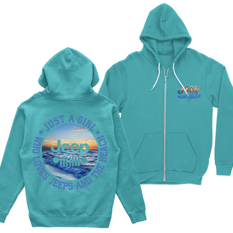 Just a Girl Who Loves Jeeps and The Beach Tank Top Supler Store