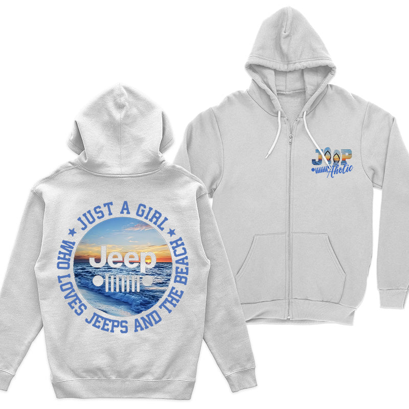 Just a Girl Who Loves Jeeps and The Beach Tank Top Supler Store