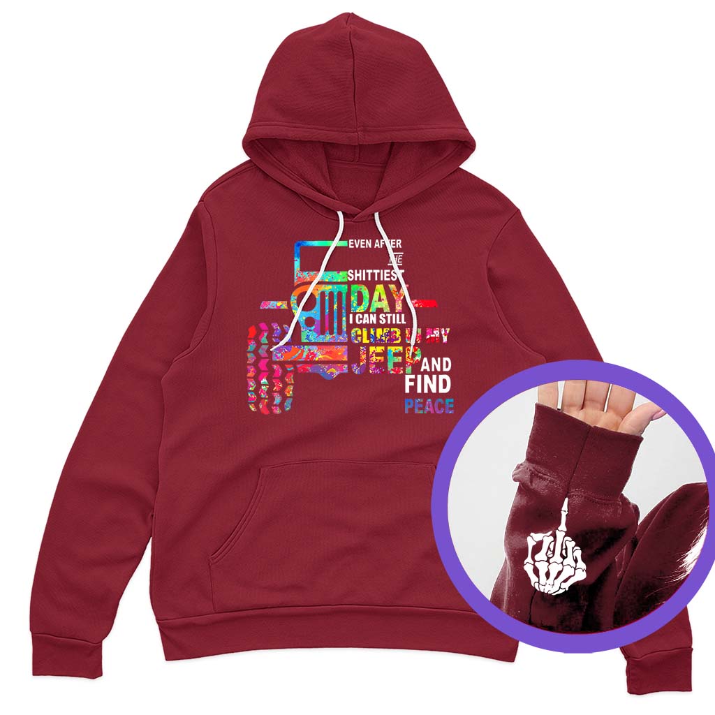 Jeep Find Peace Funny Hand T-Shirt Hoodie Supler Store