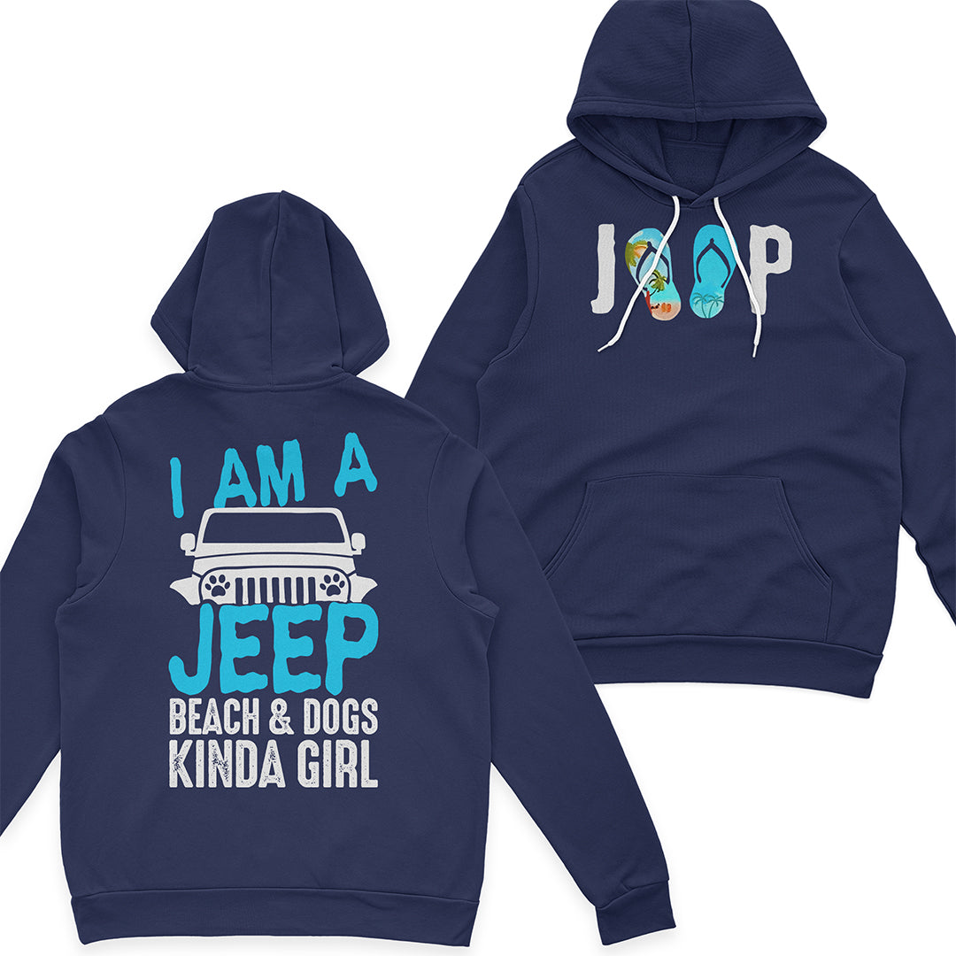 I'm A Jeep Beach & Dogs Kinda Girl T-Shirt Hoodie Supler Store
