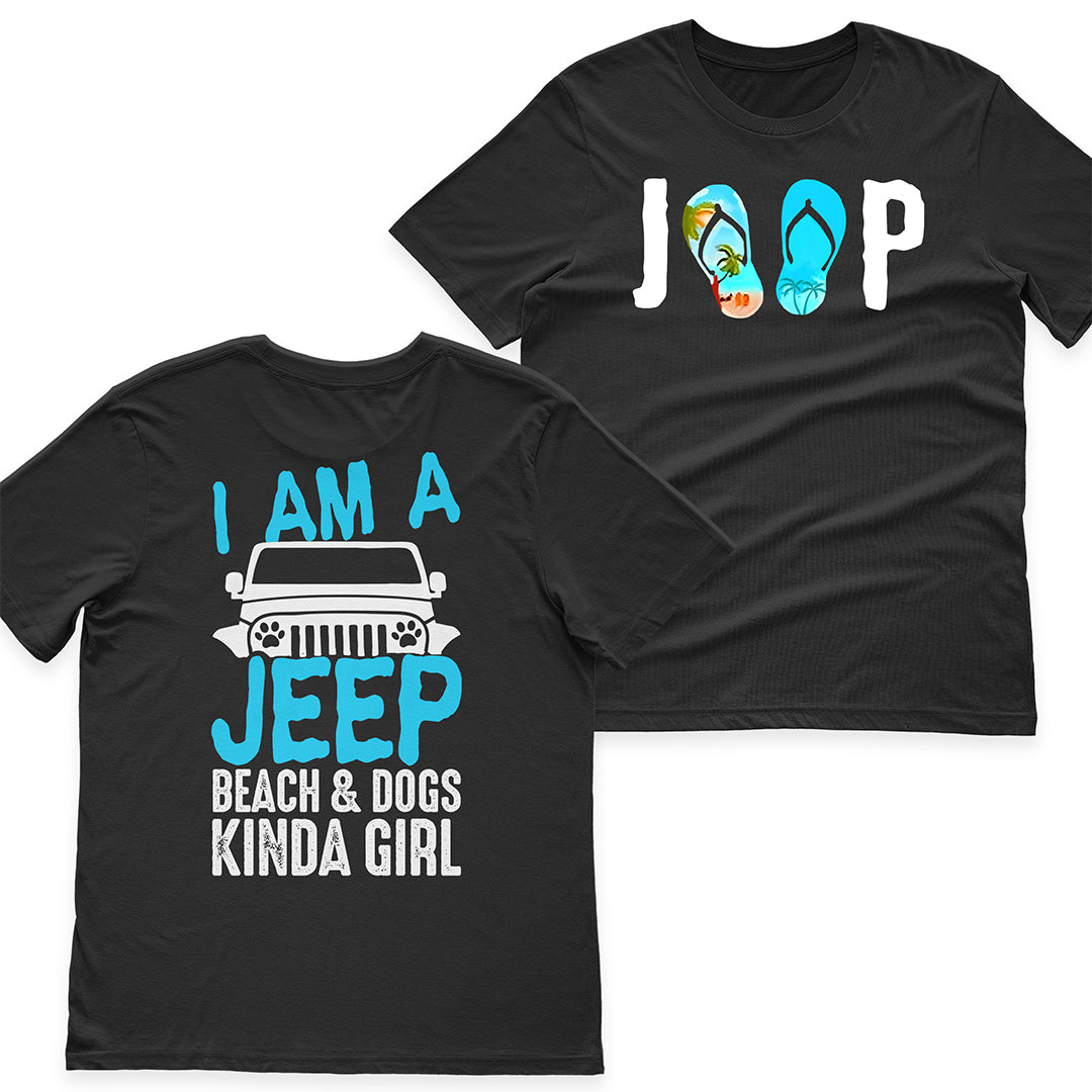 I'm A Jeep Beach & Dogs Kinda Girl T-Shirt Hoodie Supler Store