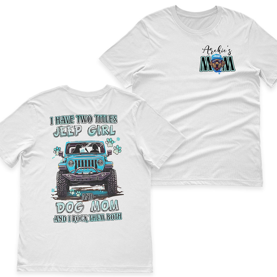 Personalized Jeep Girl And Dog Mom T-Shirt Hoodie Supler Store