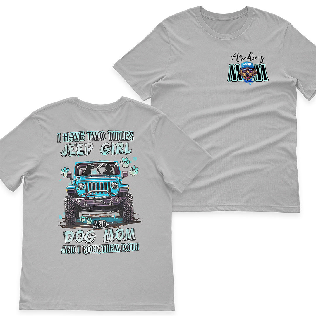 Personalized Jeep Girl And Dog Mom T-Shirt Hoodie Supler Store