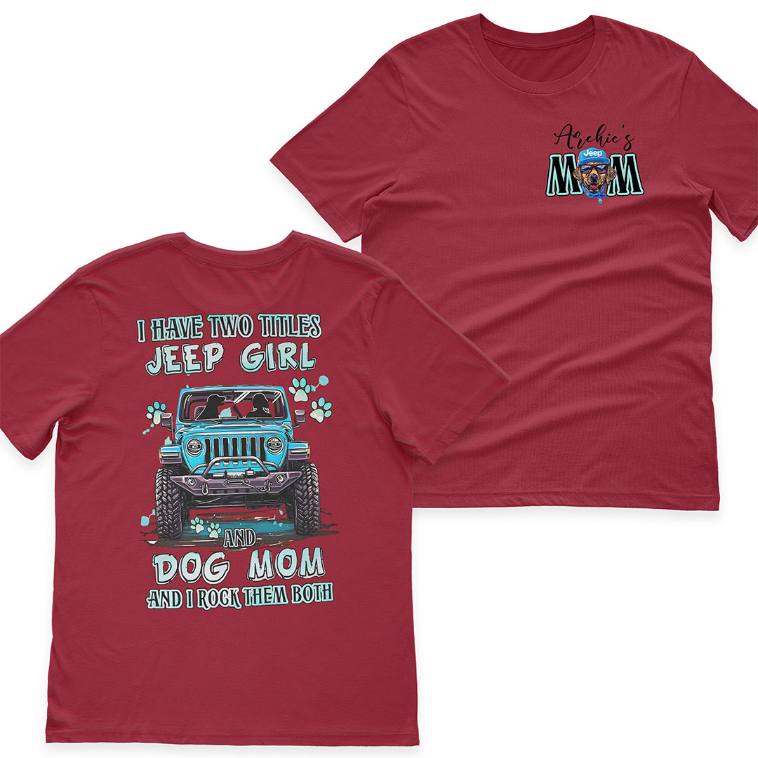 Personalized Jeep Girl And Dog Mom T-Shirt Hoodie Supler Store