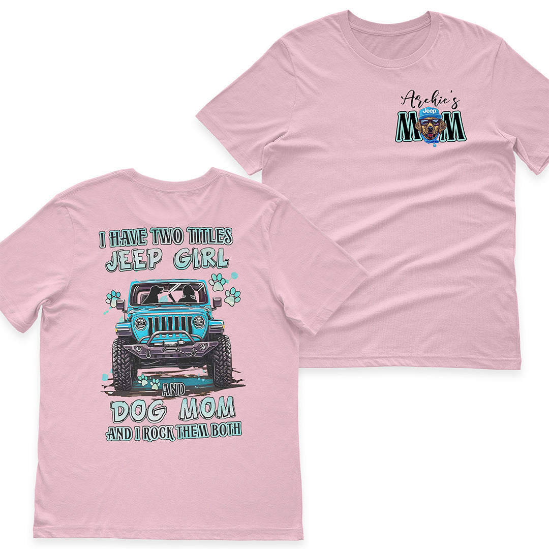 Personalized Jeep Girl And Dog Mom T-Shirt Hoodie Supler Store