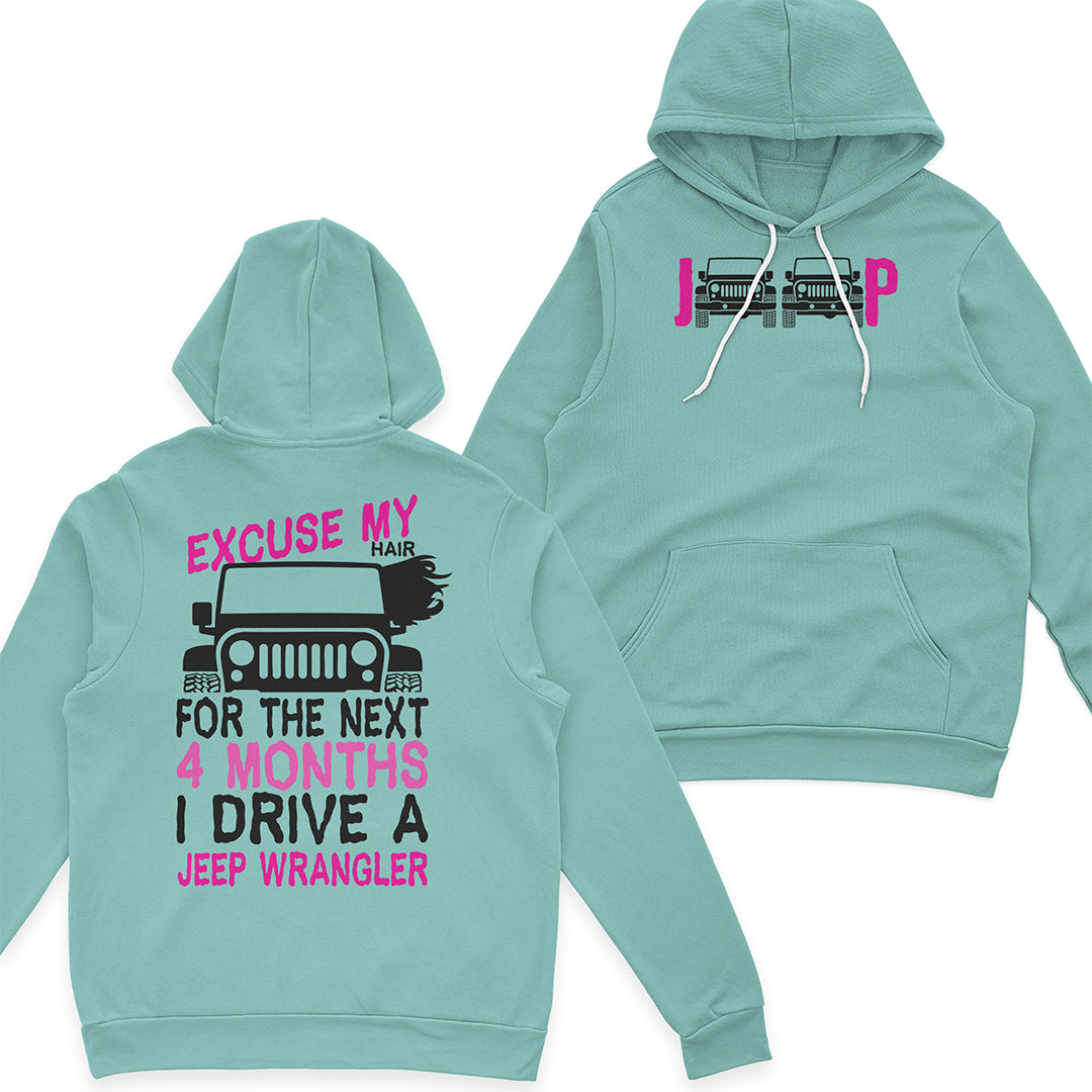 Jeep Hair Girl I Drive A Jeep Wrangler T-Shirt Hoodie Supler Store