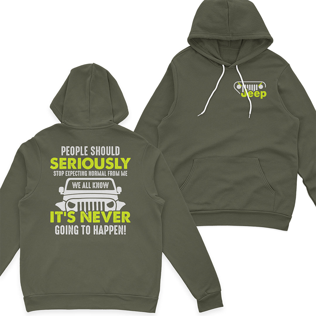 Jeep People Should Stop Expecting Normal From Me Funny T-Shirt Hoodie Jeep I Am A Simple Woman And Believe In Jesus T-Shirt Hoodie
