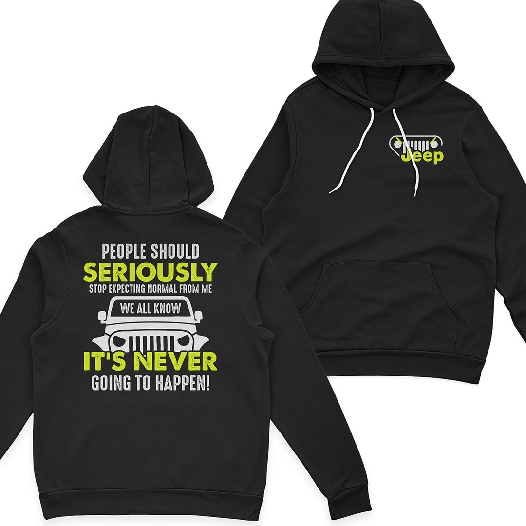 Jeep People Should Stop Expecting Normal From Me Funny T-Shirt Hoodie Jeep I Am A Simple Woman And Believe In Jesus T-Shirt Hoodie