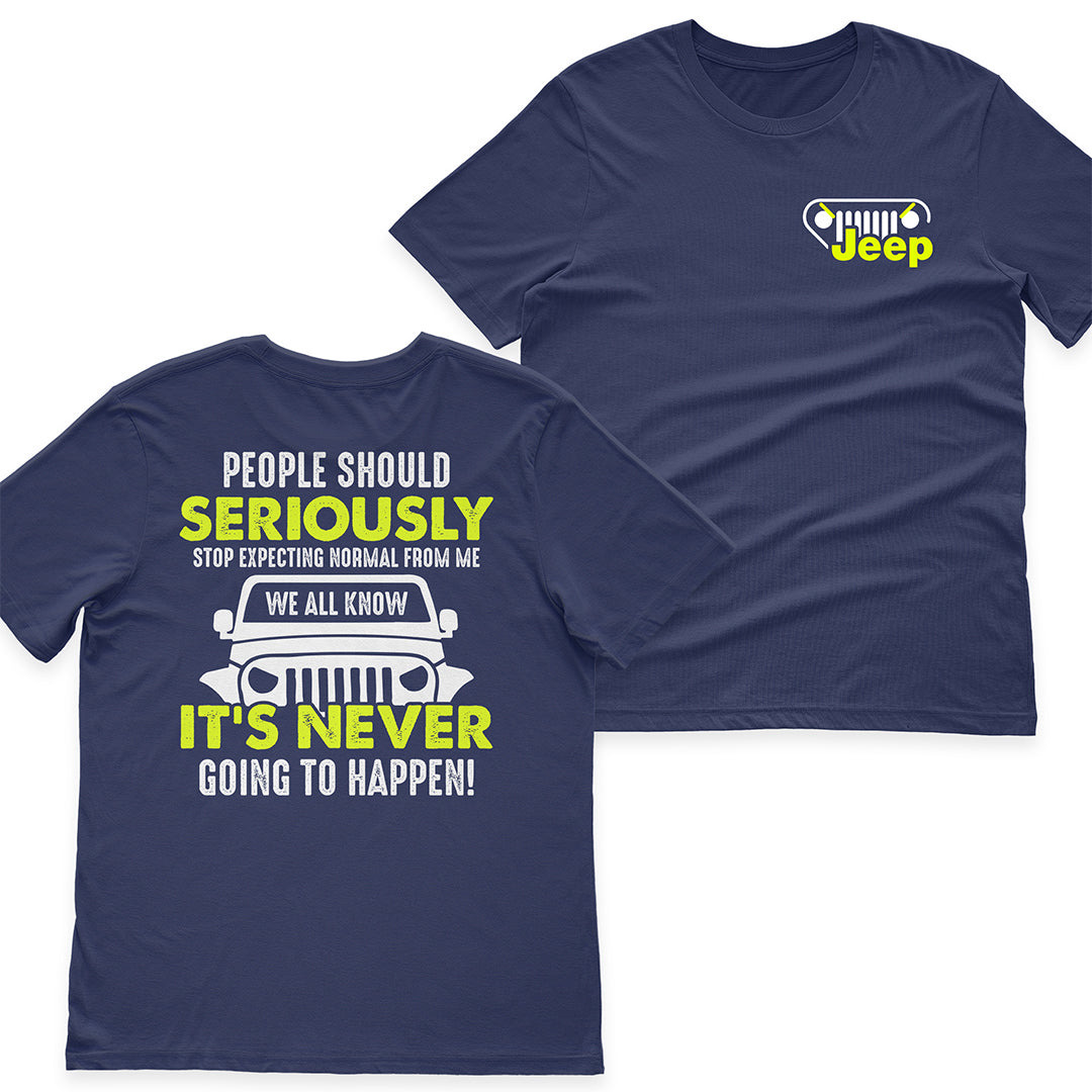 Jeep People Should Stop Expecting Normal From Me Funny T-Shirt Hoodie Jeep I Am A Simple Woman And Believe In Jesus T-Shirt Hoodie