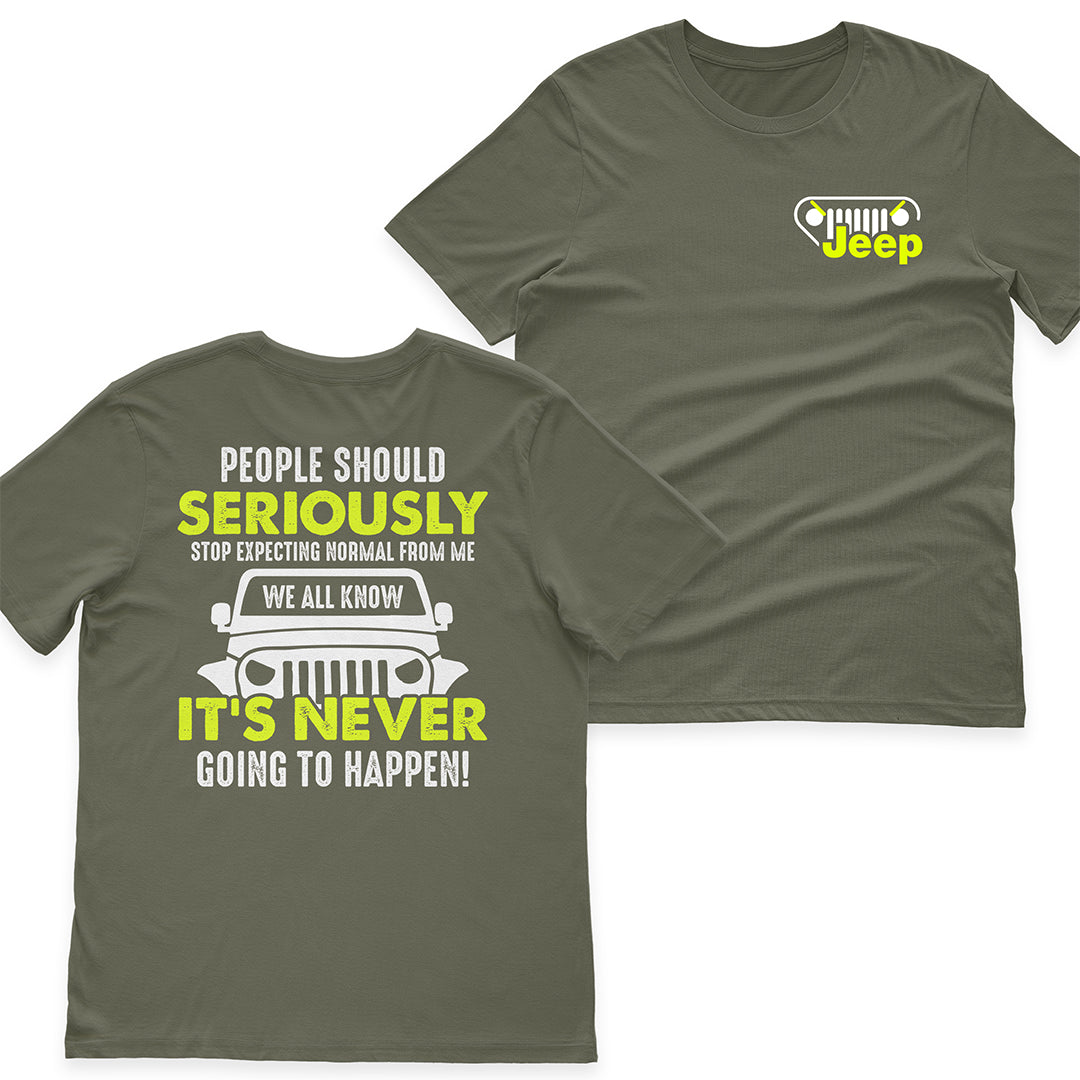 Jeep People Should Stop Expecting Normal From Me Funny T-Shirt Hoodie Jeep I Am A Simple Woman And Believe In Jesus T-Shirt Hoodie