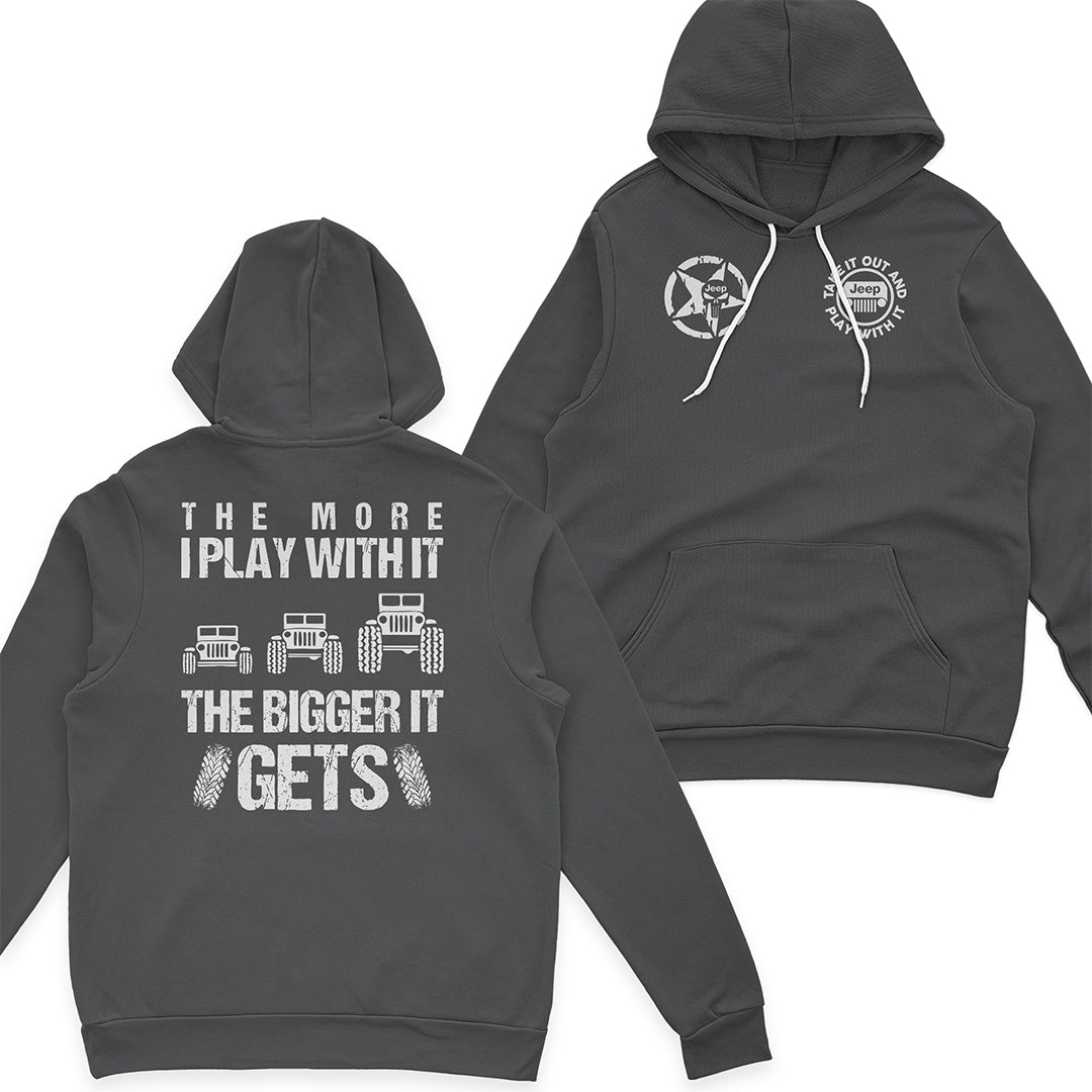 Jeep The More I Play With It The Bigger It Gets Men's T-Shirt Hoodie Supler Store