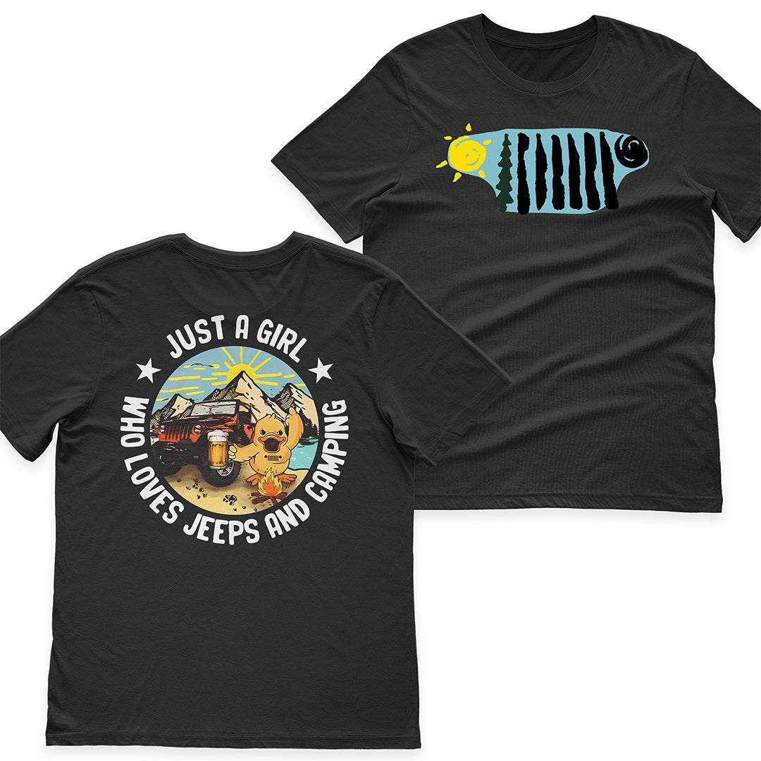 Just A Girl Who Loves Jeeps And Camping T-Shirt Hoodie Supler Store