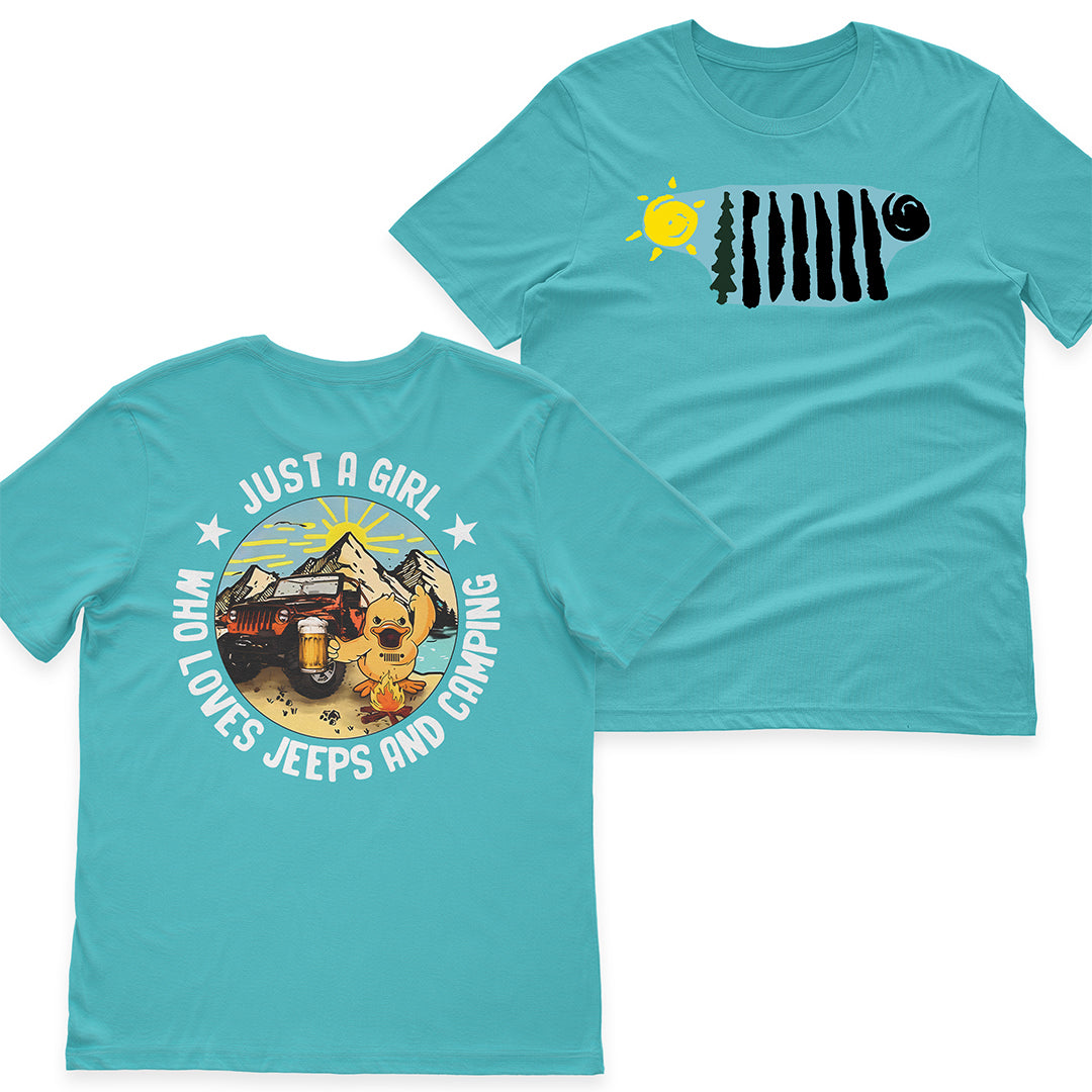 Just A Girl Who Loves Jeeps And Camping T-Shirt Hoodie Supler Store