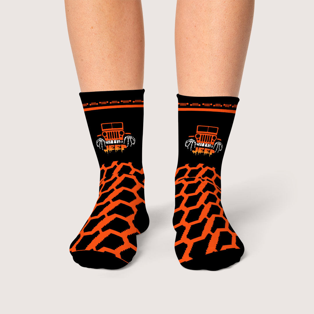 Jeep Halloween Trick Or Treat Crew Socks Supler Store