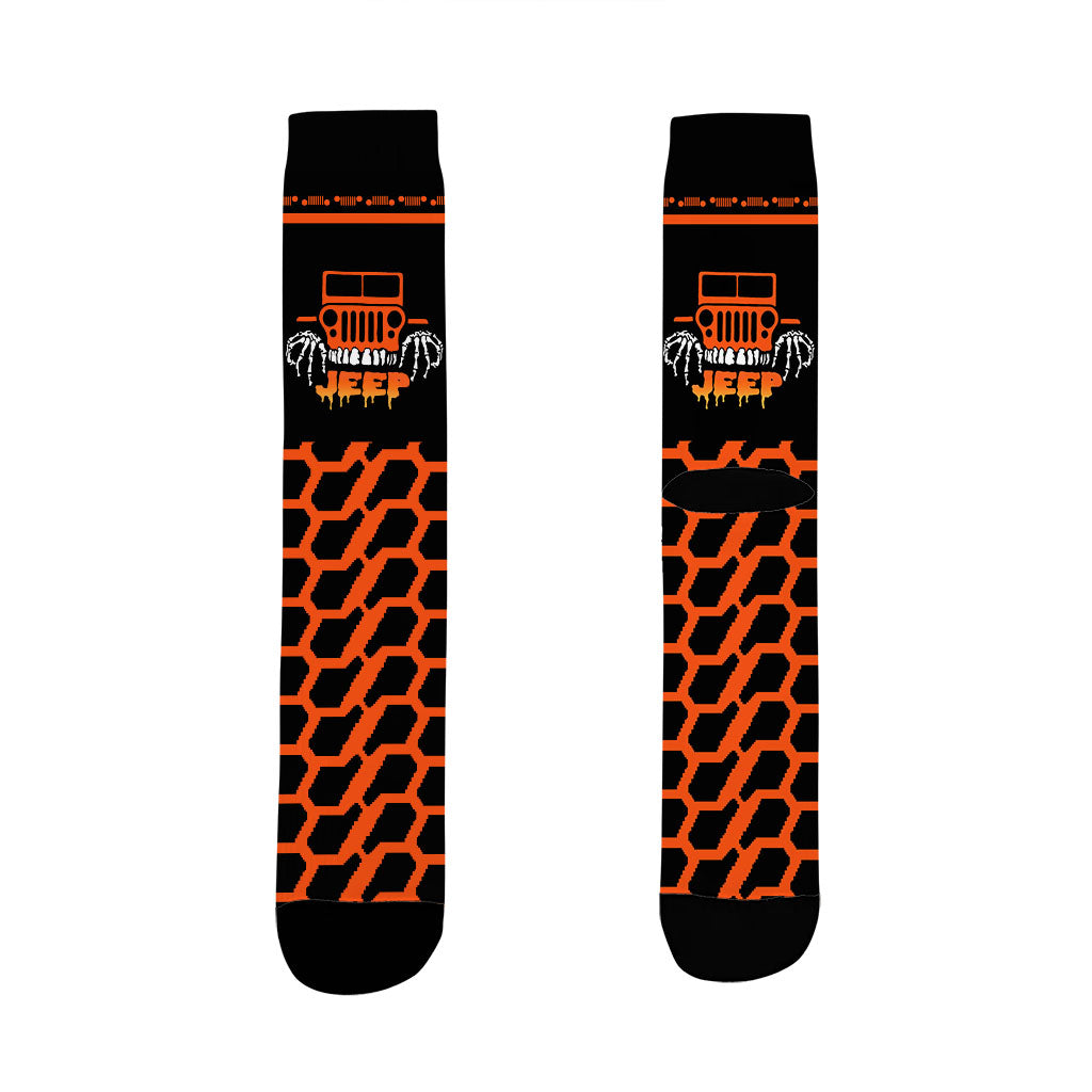 Jeep Halloween Trick Or Treat Crew Socks Supler Store